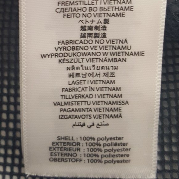 Women's Michael Kors Navy Blue Full Zip Rain Jacket Lined Size L - Picture 10 of 15